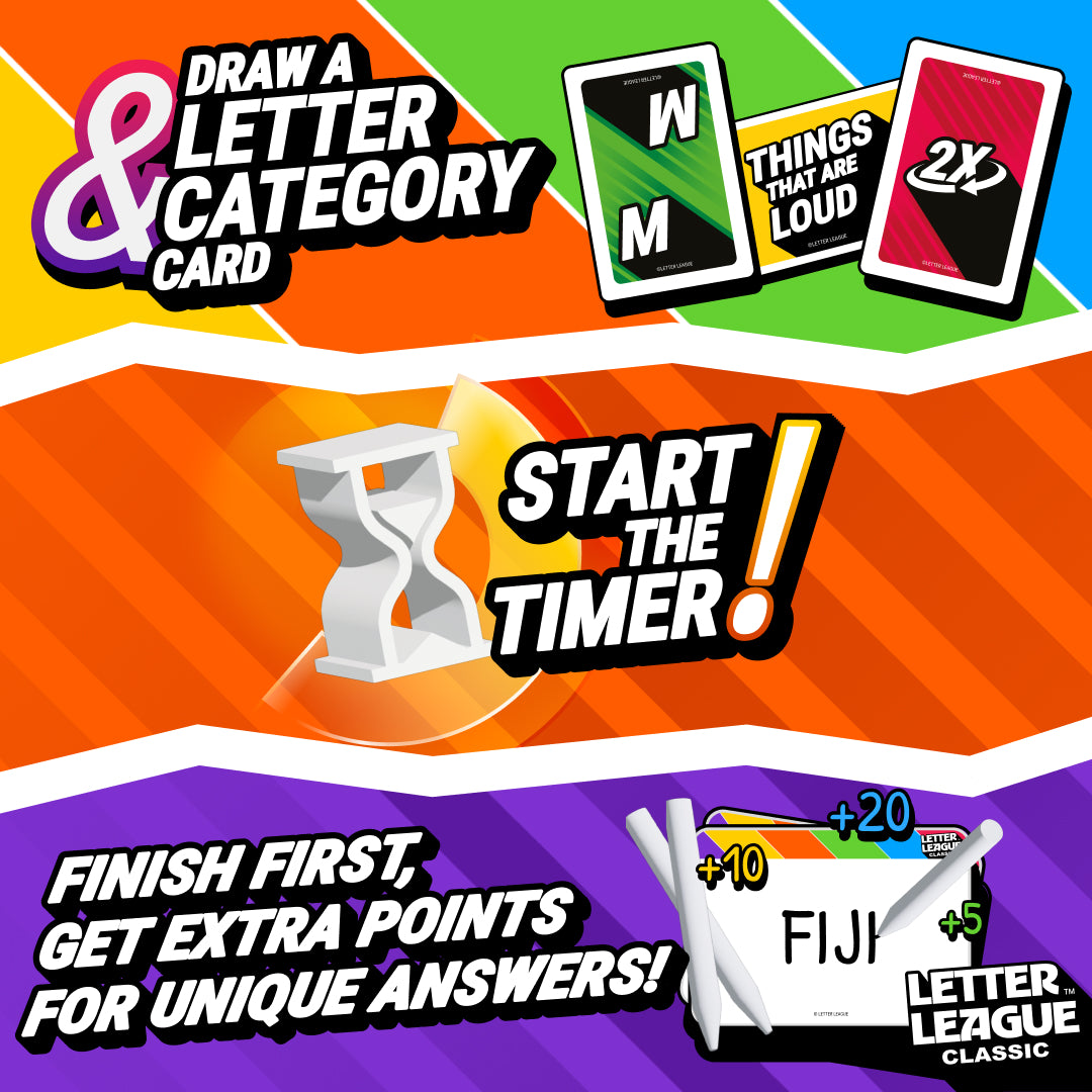 Letter League Word Game - for Families Adults and Kids, Expand Your Vocabulary