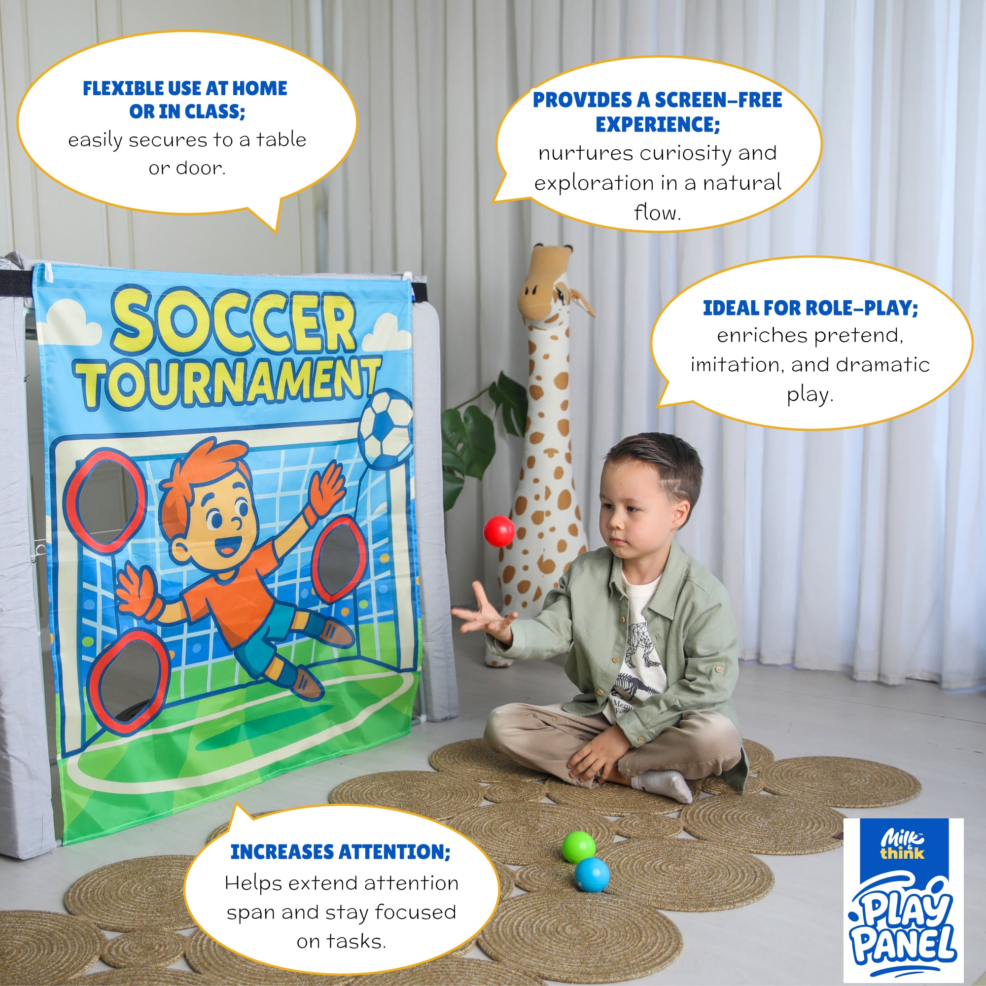 Soccer Tournament Play Panel (Ages 2–7) | Milk & Think