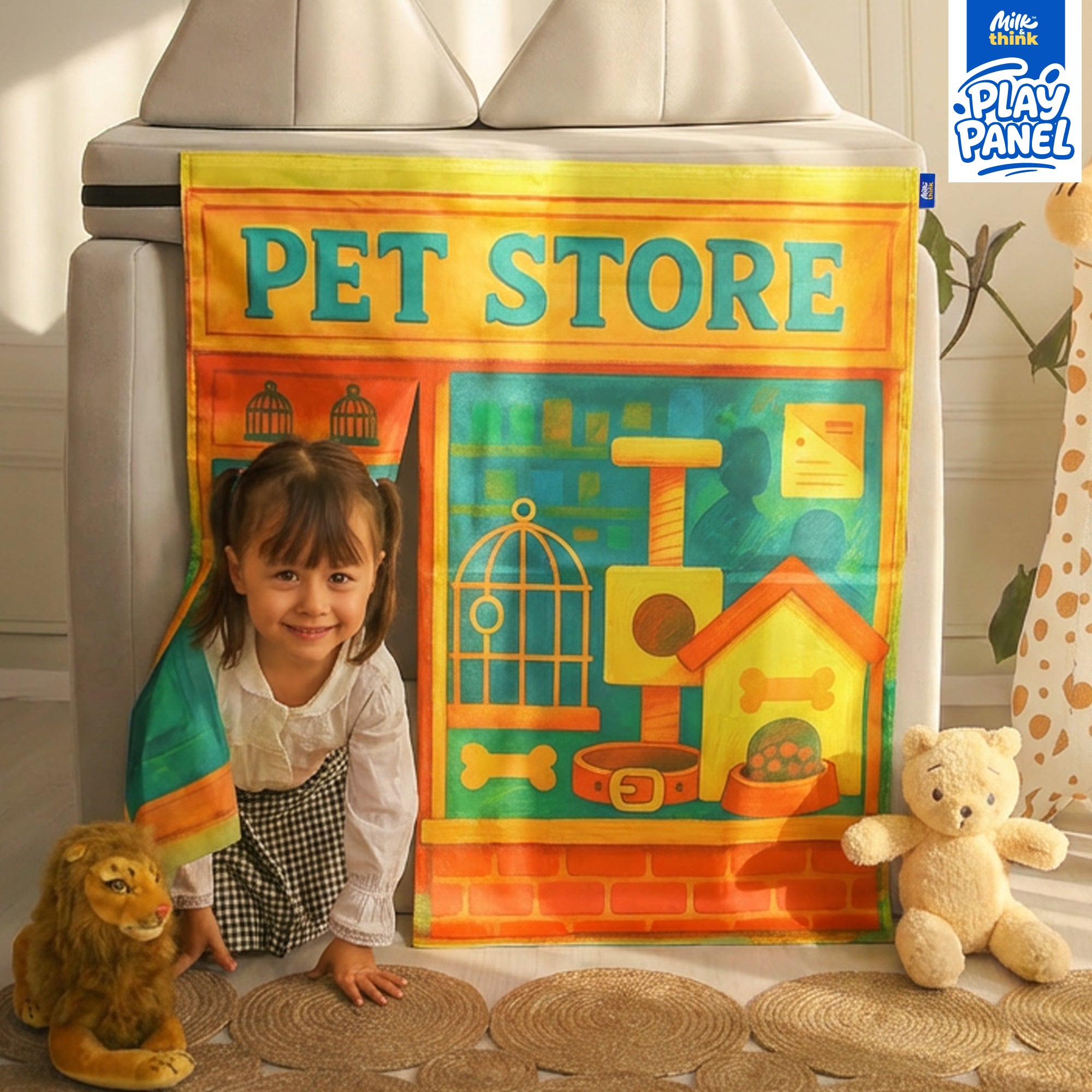 Pet Store Play Panel (Ages 2–7) | Milk & Think
