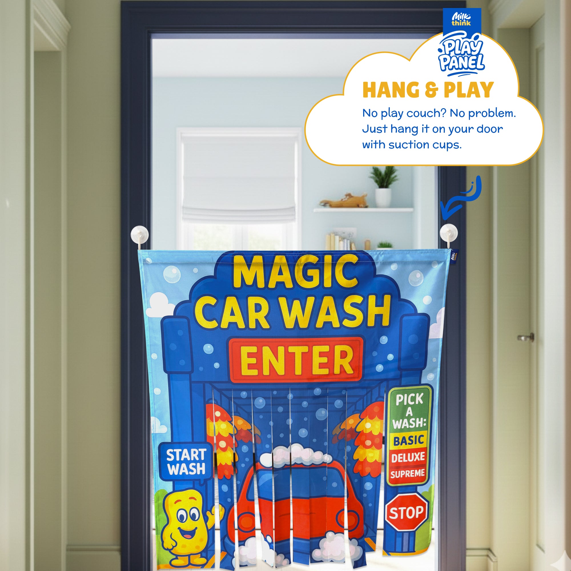 Car Wash Play Panel Set of 2 (Ages 2–7) | Milk & Think