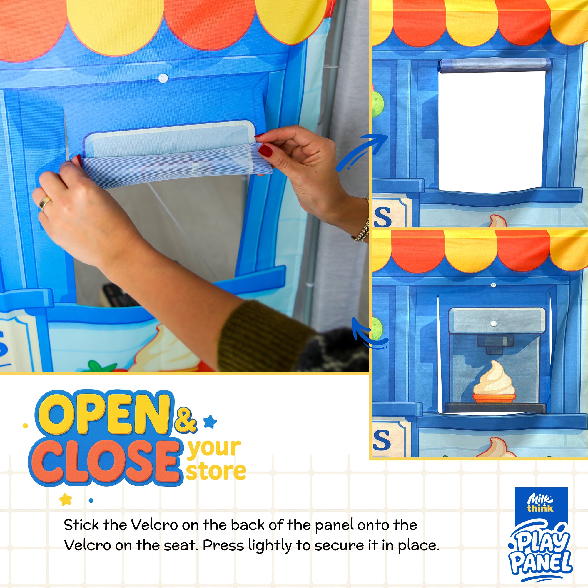 Ice Cream Shop Play Panel (Ages 2–7) | Milk & Think